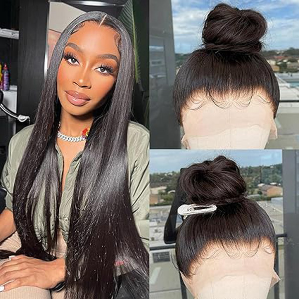 360 Lace Front Wigs Straight Human Hair