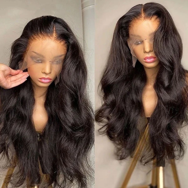 13X4 Real HD Body Wave Human Hair Lace Front Wig