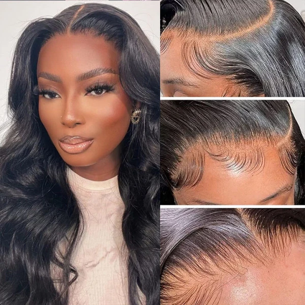 5X5 Real HD Body Wave Human Hair Lace Front Wig