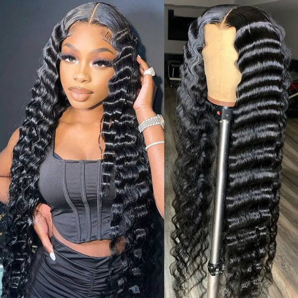 5X5 Deep Real HD Human Hair Lace Front Wig