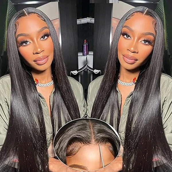  5x5 HD Lace Closure Wigs Straight Human Hair Glueless Wigs