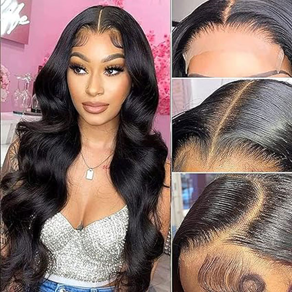 5x5 HD Body Wave Lace Closure Wigs Human Hair Glueless Wigs