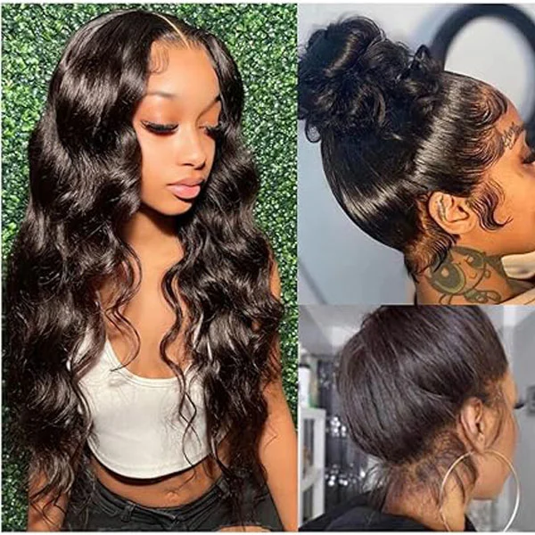 Body Wave 360 Lace Frontal Wigs Human Hair 