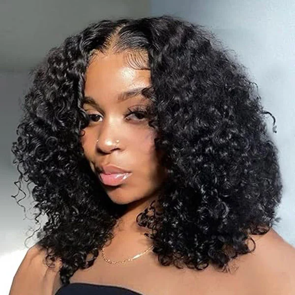 13x4 Deep Wave Bob Wig Human Hair 