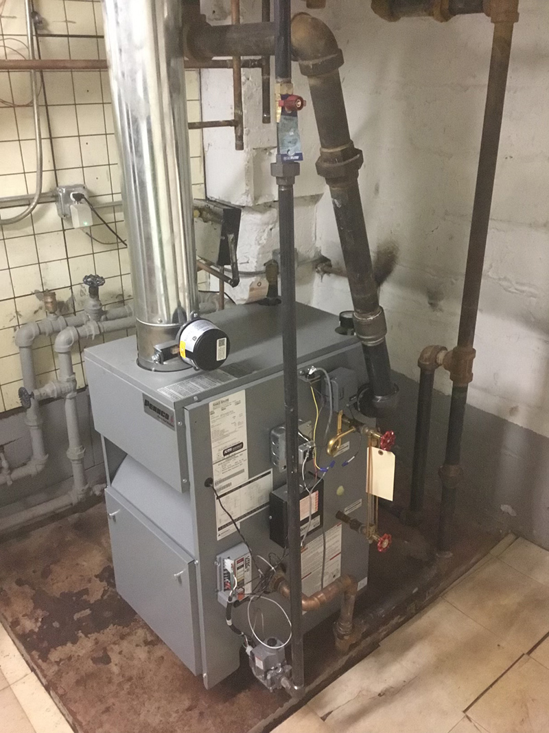 steam heater installation