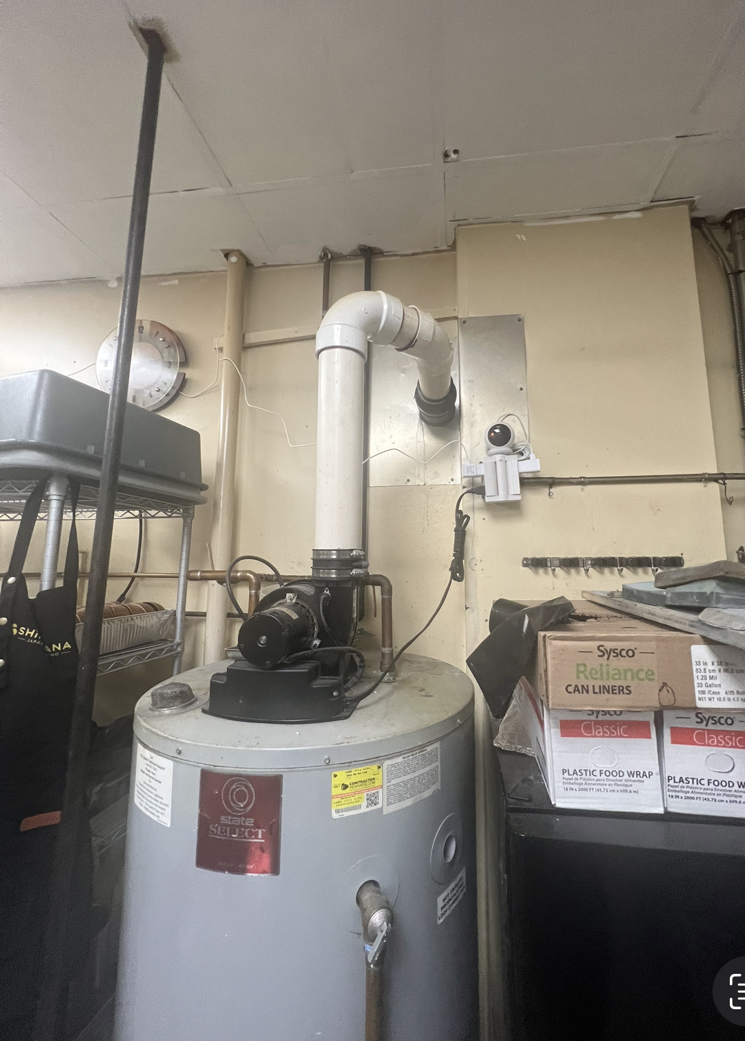 power vent water heater  install