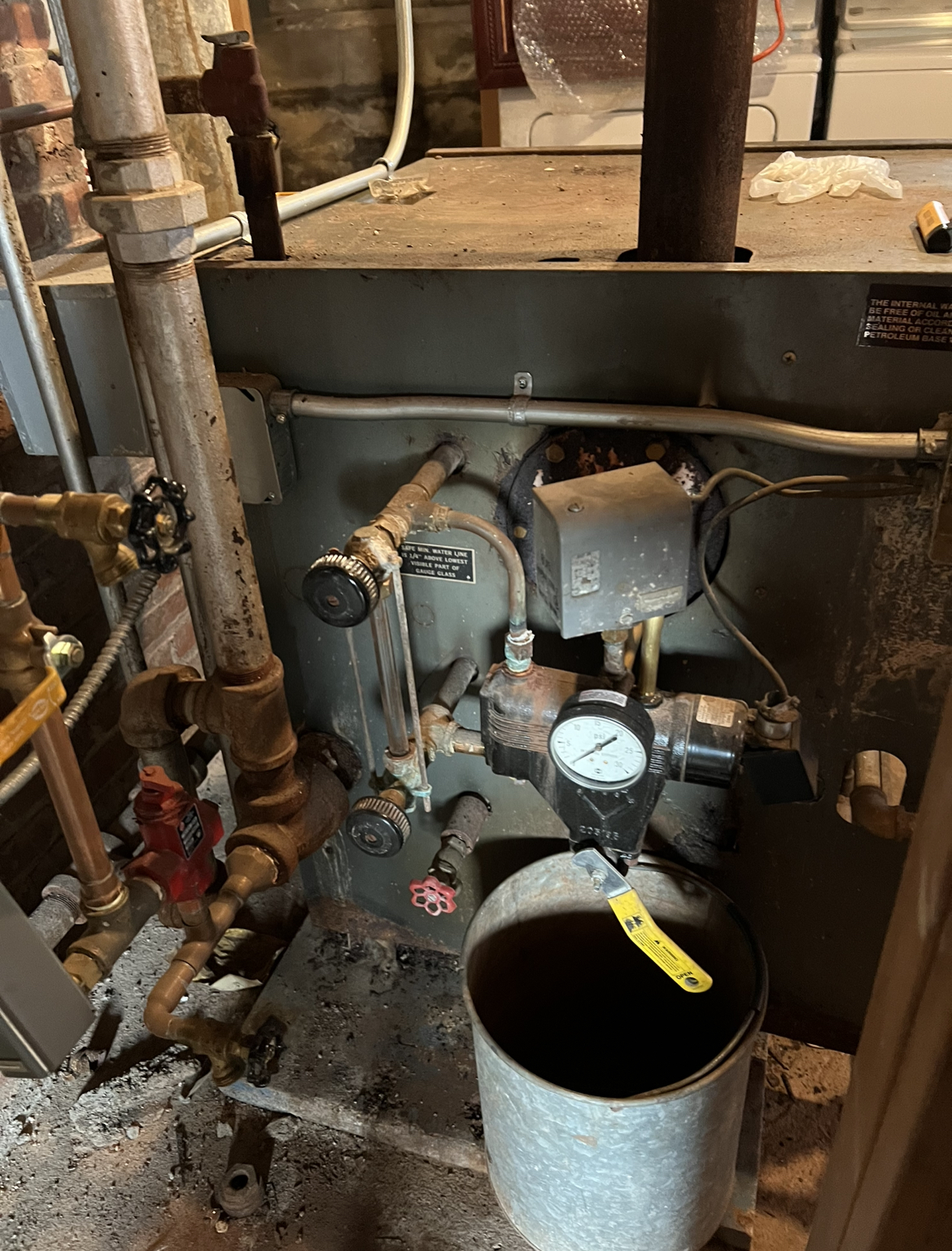 Renovation old oil furnace